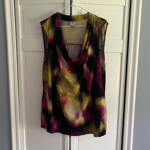 Worthington Tops - Woman’s Worthington 2x sleeveless stretch top with cowl neck. $12
